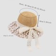 thumbnail image 7 of Womens Beach Sun Straw Hat UV UPF 80+ Travel Foldable Brim Summer UV Hat, 7 of 7