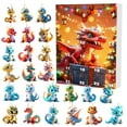 thumbnail image 2 of 2025 Advent Calendar Dragon 24 Days Christmas Countdown Set with 2D Dragon Ornaments Pendants, Xmas Tree Decor Advent Calendar for Kids Adults Christmas Vacation Decor, 2 of 7
