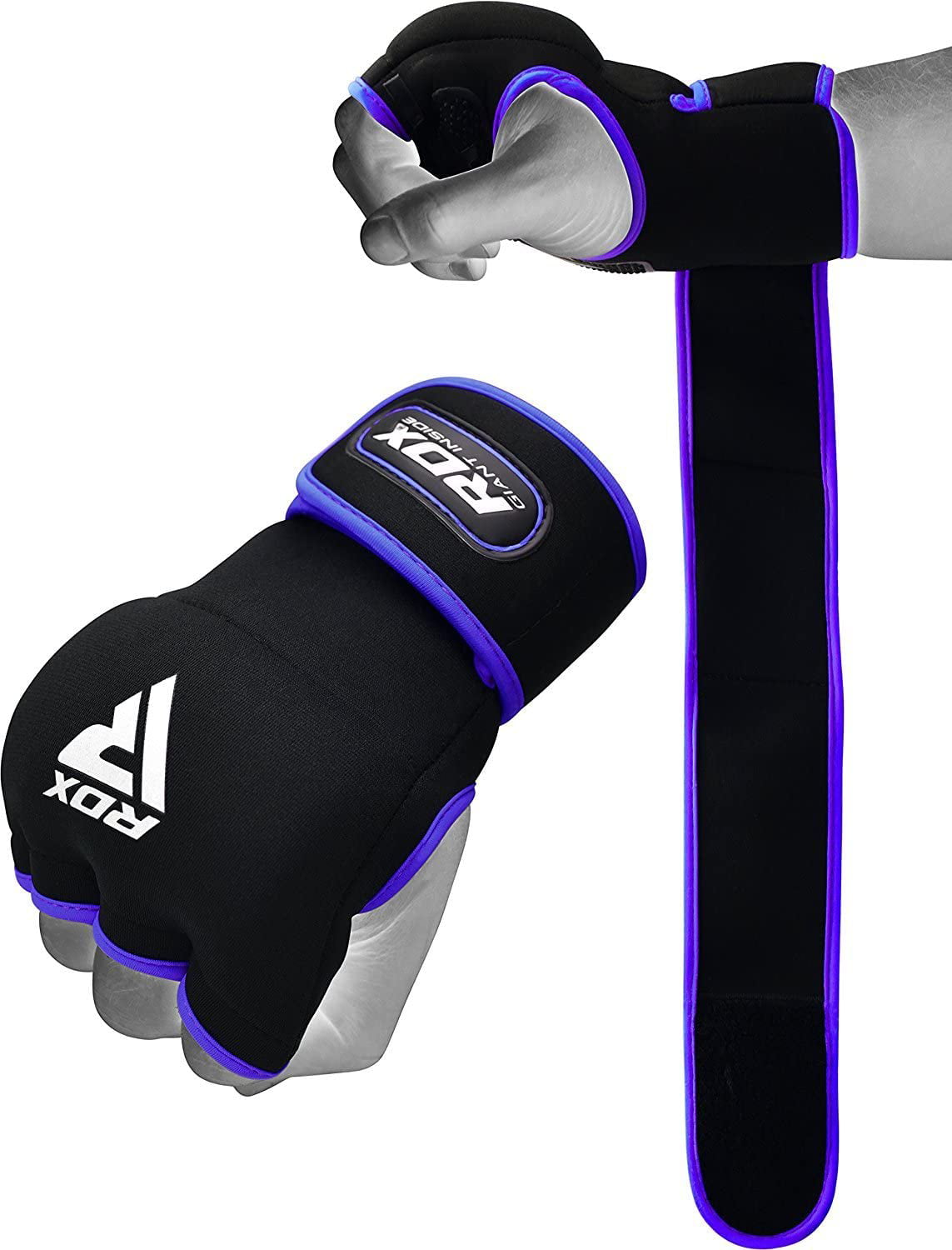 Boxing Gloves Gel Inner MMA Wrist Support Neoprene Punch Bag Muay Thai Mitts 