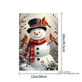 thumbnail image 4 of JOOCAR Snowman with Cardinals Garden Flag for Winter Christmas Home Outdoor Garden Yard Door Decor 12x18 inch, 4 of 5