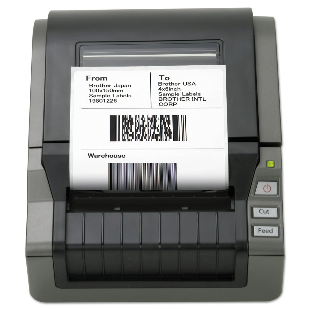 Brother QL1050 Wide Format PC Label Printer, 69 Labels/Min, 63/5"w x