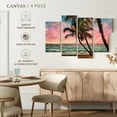 thumbnail image 4 of Elephant Stock Mesmerizing Beach Wall Art - Horizontal Multi Panel Canvas - Living Room Wall Decor - Beach Multi Panel - Brown And Pink Decor - 43" x 27", 4 of 4