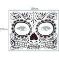 thumbnail image 1 of Day Of The Dead Face Tattoo Stickers Personality Masquerade Funny Makeup Stickers, 1 of 4