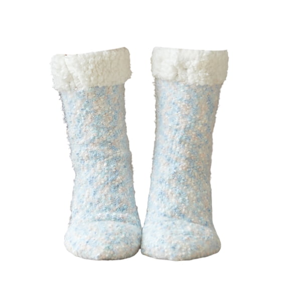 Womens Non Slip Slipper Socks Winter Warm Soft Cozy Fuzzy Fleece-lined Grippers Home Socks