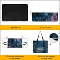thumbnail image 4 of Celestial Butterfly Cosmic Garden Blooms Waterproof Picnic Blanket with Foldable Zipper, Suitable for Outdoor Use, Suitable for Travel, Camping, Beaches, Parks, Grasslands, Picnic Blanket Accessories, 4 of 8
