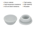 thumbnail image 2 of 30pcs Silicone Snap in Locking Hole Plugs,12mm Narrow Groove 2mm for Kitchen Waterproof Sealing Plugs Grey, 2 of 7