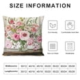 thumbnail image 5 of YINGXI  Spring Floral Throw Pillow Covers Bunny Rabbit Carrot Flowers Leaves Pink Decorative Pillows Soft Velvet Cushion Covers for Couch Sofa Bed Home Decor 20x20in, 5 of 5