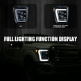 thumbnail image 3 of Spec-D Tuning Glossy Black LED Bar Projector Headlights Compatible with 2011-2016 Ford F250 F350 F450 F550 Super Duty, Left + Right Pair Headlamps Assembly, 3 of 6