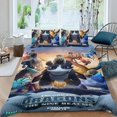 thumbnail image 2 of Cómo Entrenar a Tu Dragón 4 Conjunto de sábanas temático, trío de piezas, cómodo y amigable con la piel, diseño único, regalo de decoración para el hogar para familiares, amigos y fans, 90 cm * 190 cm, 2 of 6