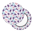 thumbnail image 2 of Fotbe Ornamental Turtles Stool Covers Round,Waterproof Round Bar Stool Covers Bar Chair Covers Washable Stool Cushion Slipcover for 12-14 Inch Chair-12 inch, 2 of 7