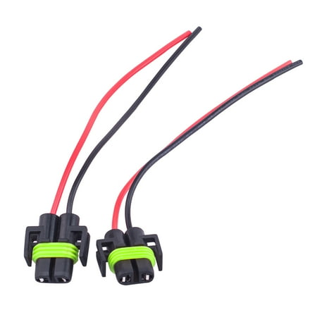 Headlight Socket - H11 H8 Female Adapter Wiring Harness Sockets Wire For Headlights or Fog Lights