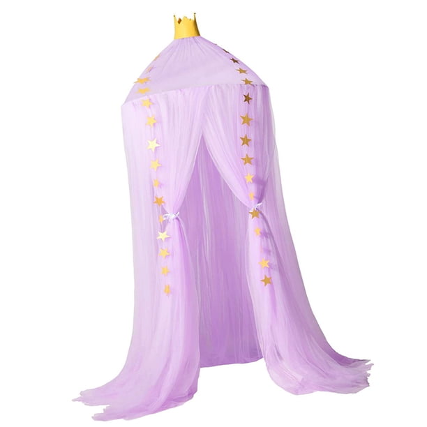 Matsuzay Dosel para dormir de malla para niñas, cortina de red para cama, decoración de techo, ropa de cama para el hogar, Protector de insectos, Repelente de insectos y plagas Violeta Matsuzay HA003764-05