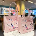 thumbnail image 2 of Sanrio Mist Hello Kitty - Bolso de mano de moda, mochila de hombro, estampado de flores rosas, gran capacidad, portátil, 2 of 5