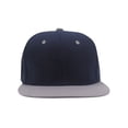 thumbnail image 2 of Top Headwear Flat Bill Adjustable Snapback Cap - Navy/Grey, 2 of 2