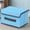 Blue, variant on Linen Fabric Foldable Storage Boxes With Lids, 2 Pack Household Organizer Bins With Carry Handles, Clothes Sundries Storage Containers For Bedroom Living Room