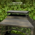 thumbnail image 2 of Bestier Fire Pits for Outside Wood Burning, Outdoor Fireplace with Log Storage Rack, Freestanding Chiminea Fireplace with Mesh Screen and Pocker for Backyard Patio Party Camping Picnic, 37", 2 of 8