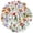 1A-35pcs, variant on 35pcs-200pcs Decorative Floral Stickers Bouquet Nature Stickers Garden Stickers for Laptops Notebooks Guitars