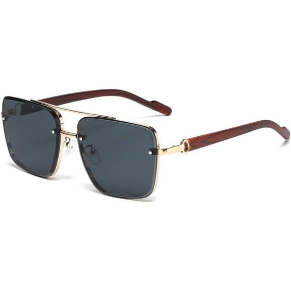 Square Sunglasses For Men Vacation Fashion Glasses Wooden Sunglasses Women Trendy Shades Vintage-USA