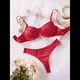 thumbnail image 4 of Conjunto de Ropa Interior Push Up con Aros y Estampado Floral Vino Tinto L, 4 of 9