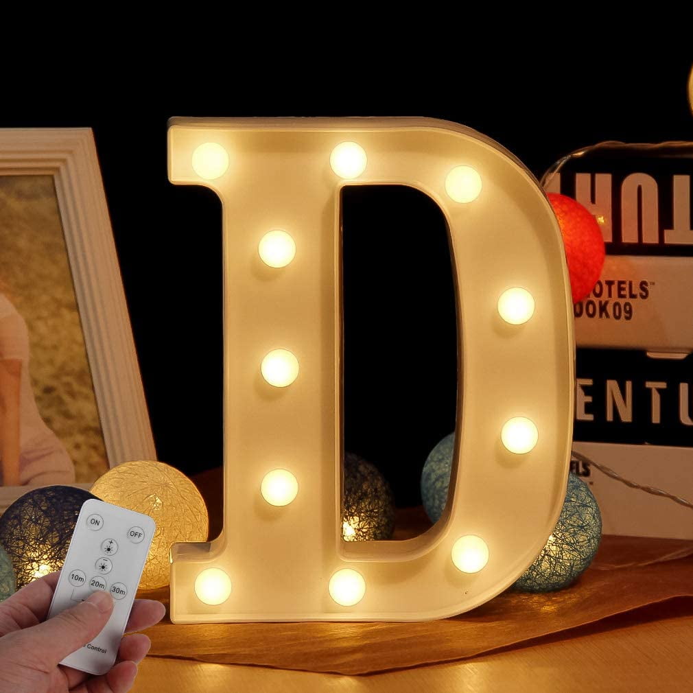Light up letter wall decor new arrivals