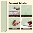thumbnail image 5 of Peel and Stick Wallpaper Soft Curved Lines green Wall Mural 17.7in x 9.8ft Self Adhesive Removable Wall Paper Renter Friendly Wallpaper for Girls Women Bedroom Livingroom, 5 of 8