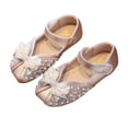 thumbnail image 6 of Teyfeniy Toddlers Girls Glitter Shoes Mary Jane Sparkle Bow Close Toe Wedding Cute Flower Girls Princess Summer Outdoor Shoes(Toddler/Little Kid/Big Kid), 6 of 10