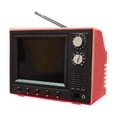 thumbnail image 3 of 1:12 Casa de muñecas TV Miniatura TV Televisión Casa de muñecas Muebles en miniatura Adorno rojo, 3 of 9