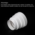 thumbnail image 4 of Unique Bargains Duct Inline Reducer 3.15 - 4.72' Plastic Duct Adapter Increaser Connector for Kitchen Ventilation Systems 3 Pack, 4 of 5