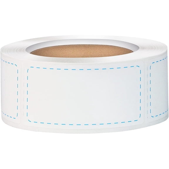 300pcs Removable Freezer Labels, Yoget 1 x 2 Inch Food Storage Stickers, Refrigerator Freezer Paper Label Easy Clean Leaves No Residue, Blue Food Labels Roll