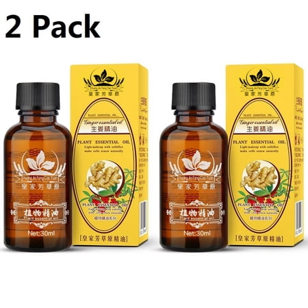 2 Packs Pure Lymphatic Drainage Ginger Oil, Relax Sore Muscles, Faster Pain Relief, Christmas Valentine's Day Gifts for Woman Man
