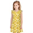 thumbnail image 1 of Balery Ears Of Corn Camisón de princesa para niñas, pijama de algodón con mangas abullonadas, suave y bonito.-X-Large, 1 of 6