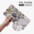 thumbnail image 5 of 6 Sheets Vinyl Murals Self Adhesive Removable Pebble Wall Murals for Kitchen Bathroom 30X15cm, 5 of 5