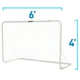 thumbnail image 6 of Franklin Sports Backyard Portable Soccer Goal - Competition Steel All Weather - 4' x 6' - White, 6 of 7