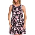 thumbnail image 1 of Balery Daisies Flowers Vestidos de verano para mujer con estampado: vestido holgado sin mangas, vestido playero informal y cómodo para días calurosos., 1 of 7