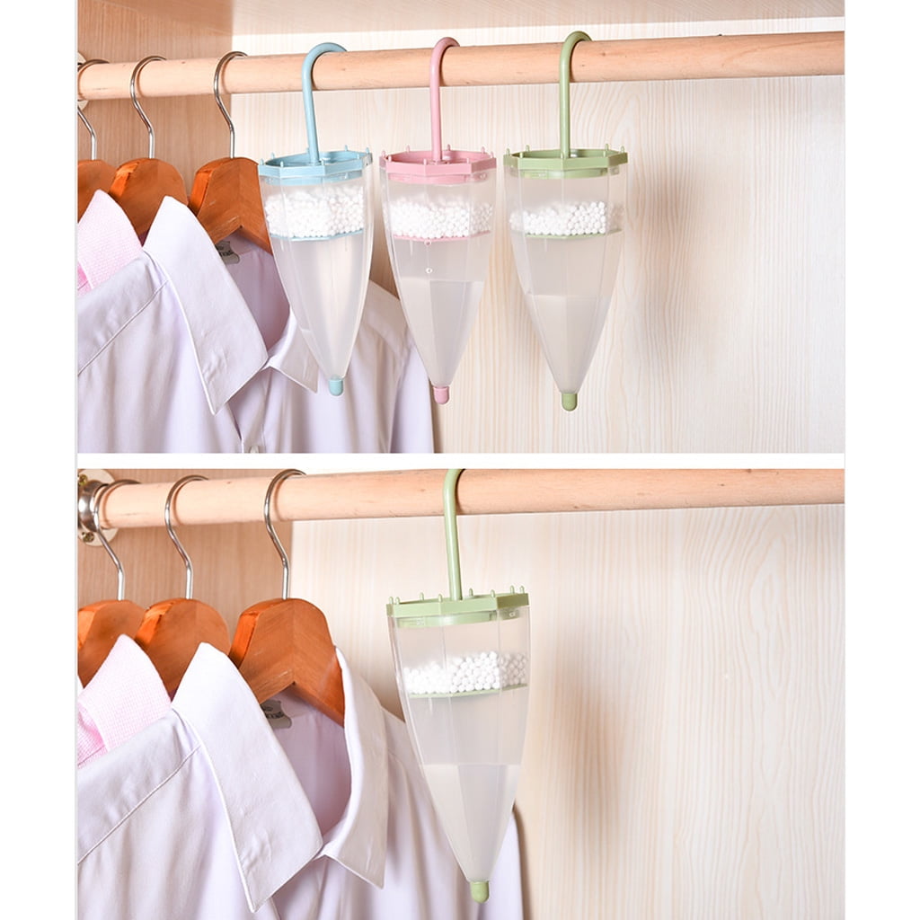 Umbrella Shaped Hanging Desiccant Bag Moisture Absorbers Box Replaceable Mildew