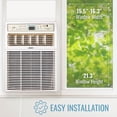 thumbnail image 5 of Keystone New 10,000 BTU 450 Sq Ft Slider/Casement Window Air Conditioner, White, 5 of 15