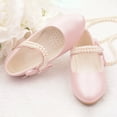 thumbnail image 4 of LNMQLPDBS Little Girls Shoes Solid Color Ballet Flats Single Shoes Breathable Lightweight Low Heels Flower Girl Dressy Shoes with Bow Cute Princess Shoes Kids Girls for Wedding Communion and Daily, 4 of 9