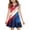 #A04-Royal Blue, variant on Abcomgle Patriotic Dress for Girls Tie Dye Graphic 4th Of July Dresses V-Neck A-Line Sleeveless Midi Dress Cute Holiday Independence Day Sundresses