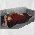 thumbnail image 6 of Letter T Soft Flannel Fleece Throw Blanket, Cinema Circus Club Theme Old Fashioned Show Business Inspired Typography, Cozy Plush for Indoor and Outdoor Use, 70" x 90", Ruby Yellow Black, by Ambesonne, 6 of 6