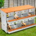 thumbnail image 3 of Yiwa Large Vented Metal Chicken Egg Laying Box, 3/4-Compartment Nesting Box for Poultry Egg Collection**, 3 of 6