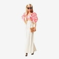 thumbnail image 5 of Barbie Resort ear Fashion Poseable Dolls with Chiffon Crop Top, Sunglasses, Pink, 5 of 9