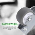 thumbnail image 3 of 8PCS TPE Caster Wheels Duty Fixed Casters with Rigid Non-Swivel Base Ball Bearing Trolley Wheels Top, 3 of 5