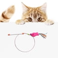 thumbnail image 4 of xiaxaixu Cat Teaser Toy, Feather Mouse Fish Anti-boring Wand Toy Interactive Toy with Bell, 4 of 5