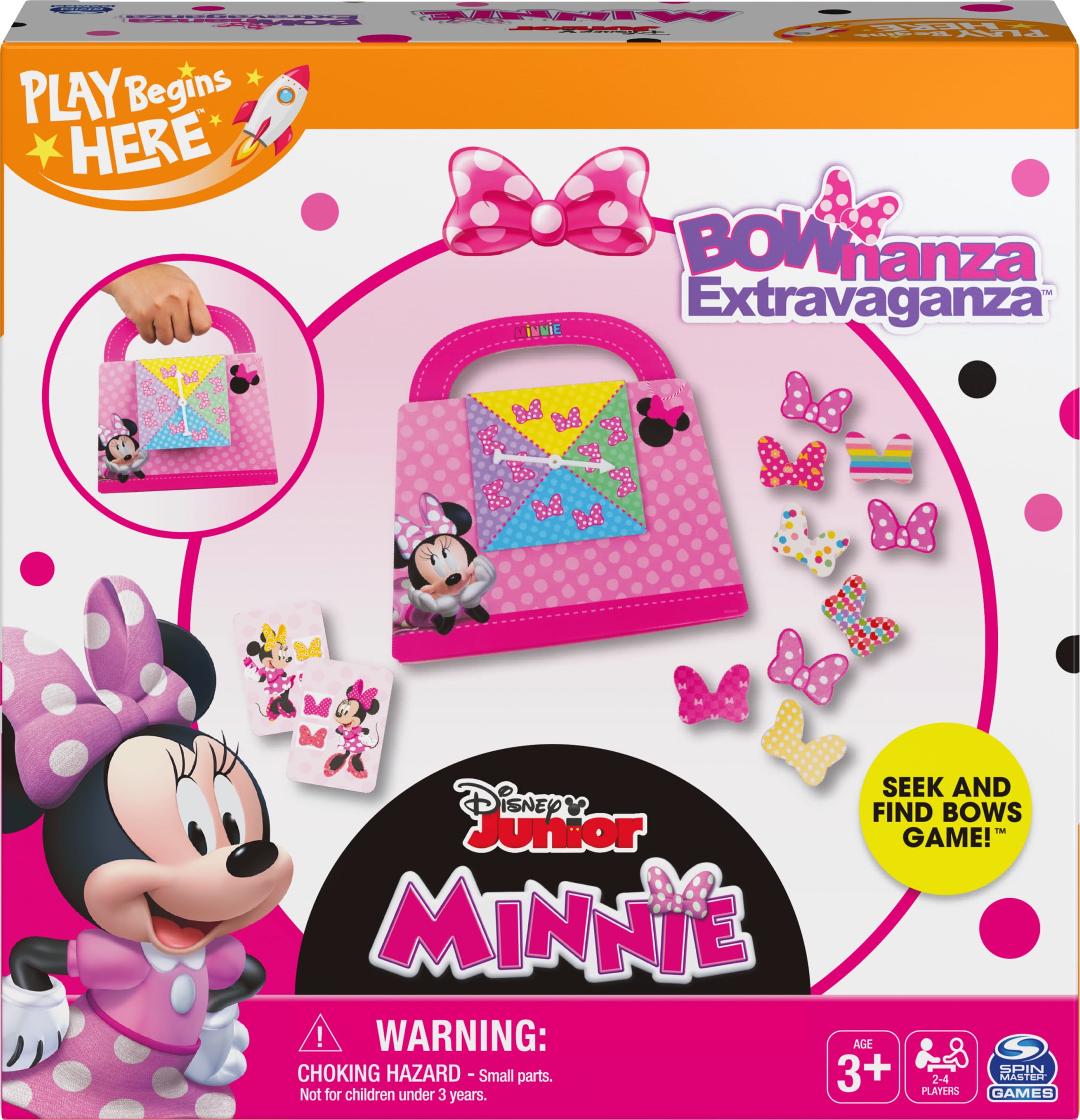 Disney Minnie Mouse Bownanza, Matching Board Game, for Families and Kids Ages 3 and up