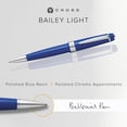 thumbnail image 2 of Bolígrafo Cross Bailey, resina pulida, color azul claro, 2 of 7