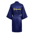 thumbnail image 6 of Womens Robes Wedding Party Team Bride Robe Letters Kimono Satin Pyjamas Bridesmaid Bathrobe Sleepwear, 6 of 7