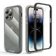 thumbnail image 2 of Elegant Choise for iPhone 14 Plus Case with Built-in Back Protector Shockproof Phone Cover, Gray, 2 of 6