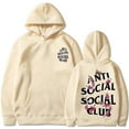 thumbnail image 1 of Sweat à Capuche Imprimé Club Social pour Hommes et Femmes, Pull Décontracté avec Poche Kangourou, 1 of 5