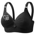 thumbnail image 4 of HNMKIU Cotton Bras for Women Solid Thin Breathable Daily Bra Soft Comfort Wireless, 4 of 4