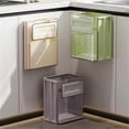 thumbnail image 5 of Kitchen Wall-Mounted Trash Can Cabinet Hanging Trash Can,Milky White, 5 of 5